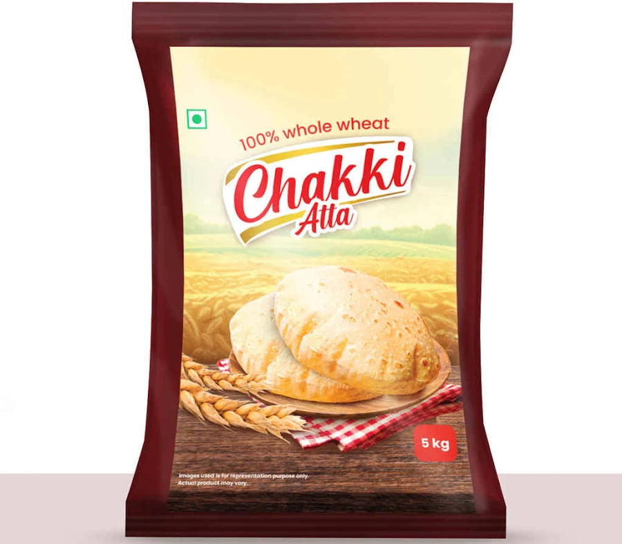 Whole Wheat Chakki Atta (5kg)
