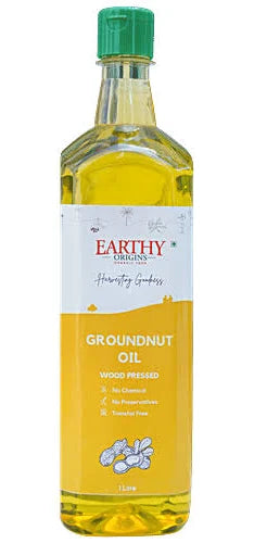 Earthy Origins Wood Pressed Groundnut Oil 1L