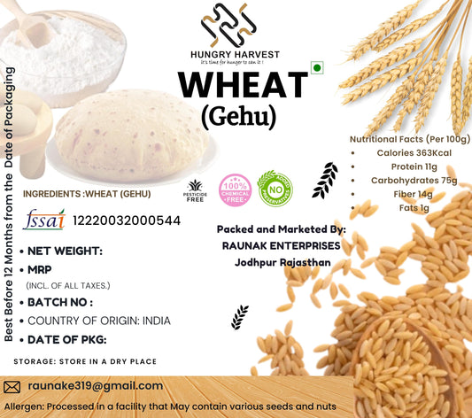 Hungry Harvest Red Wheat Flour | Kharchia Wheat Flour 400g