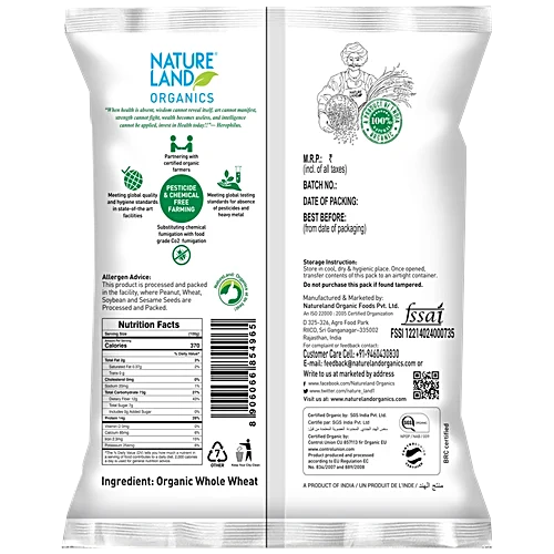 Natureland Organics – Whole Wheat (Atta)